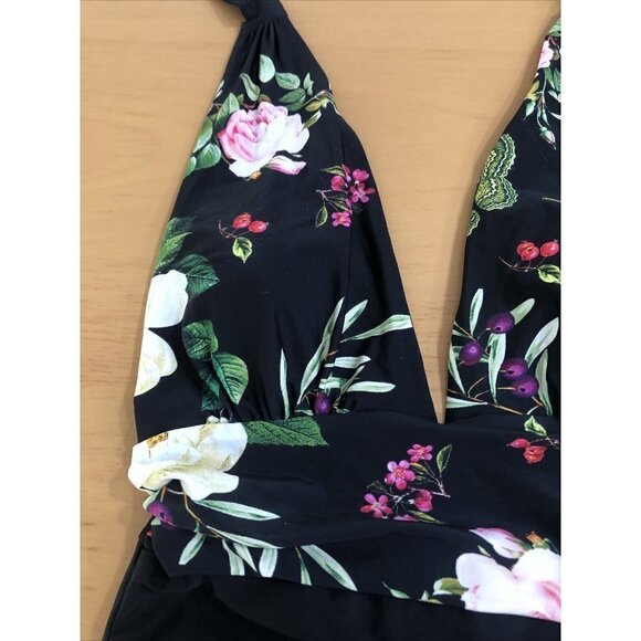 Cupshe Women's One Piece Bathing Suit V-neck Halter Beach Swimwear Sz XL - Picture 2 of 7